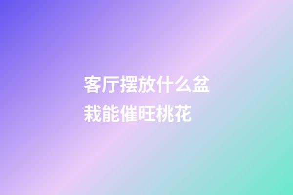 客厅摆放什么盆栽能催旺桃花