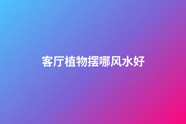 客厅植物摆哪风水好