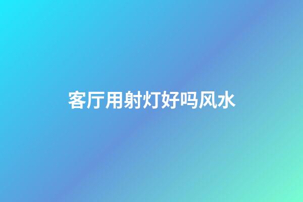 客厅用射灯好吗风水
