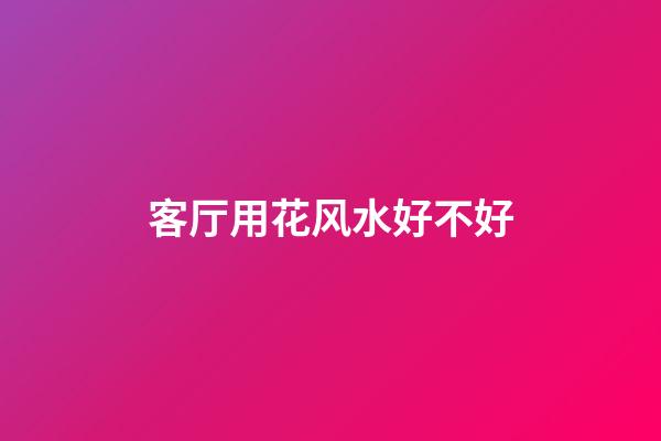 客厅用花风水好不好