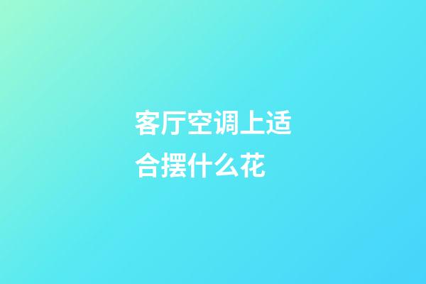 客厅空调上适合摆什么花