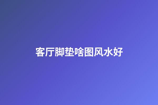 客厅脚垫啥图风水好