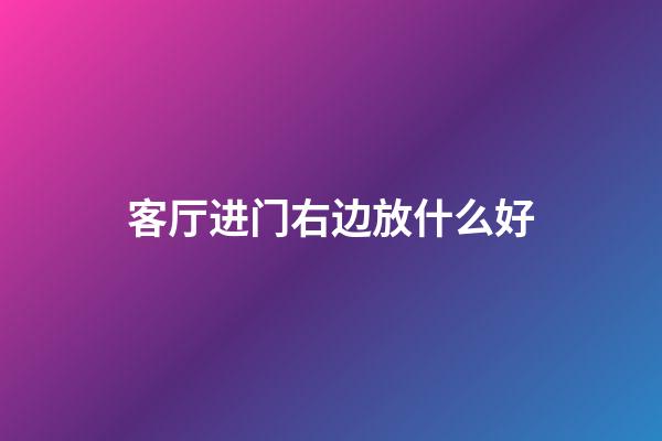 客厅进门右边放什么好
