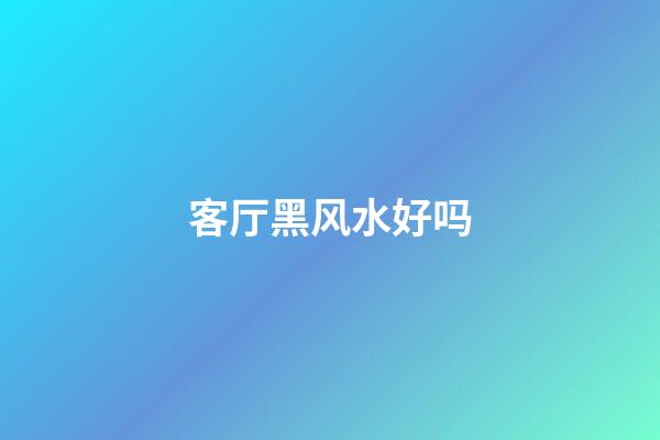 客厅黑风水好吗