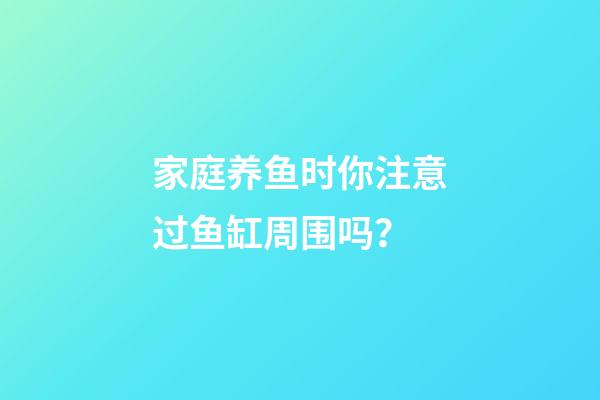 家庭养鱼时你注意过鱼缸周围吗？