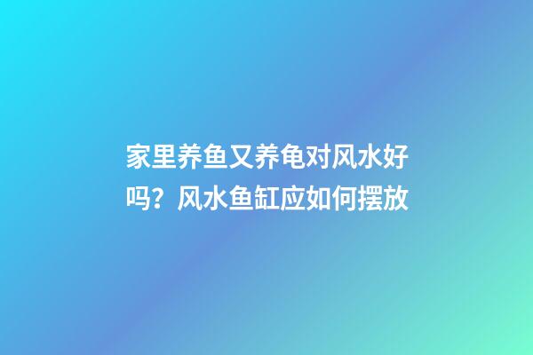 家里养鱼又养龟对风水好吗？风水鱼缸应如何摆放