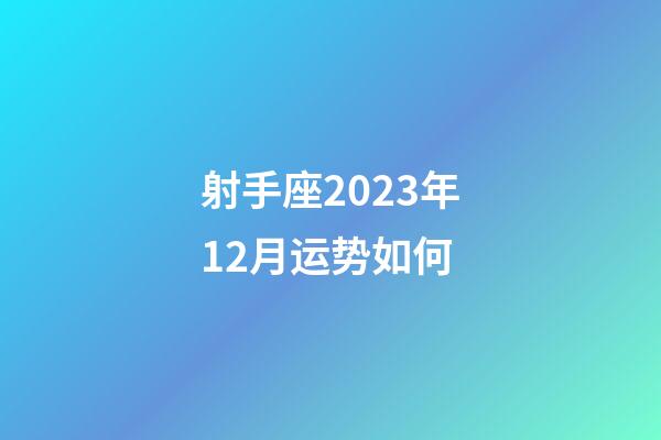 射手座2023年12月运势如何-第1张-星座运势-玄机派