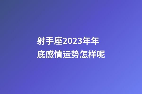 射手座2023年年底感情运势怎样呢-第1张-星座运势-玄机派