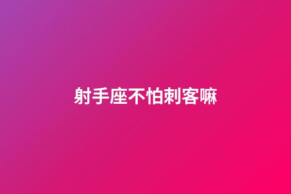 射手座不怕刺客嘛-第1张-星座运势-玄机派