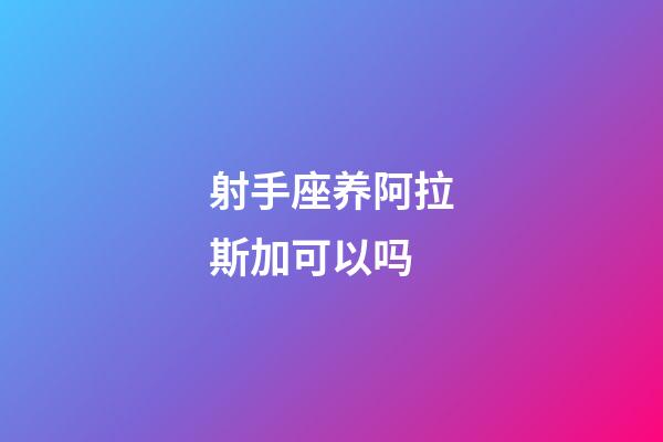 射手座养阿拉斯加可以吗