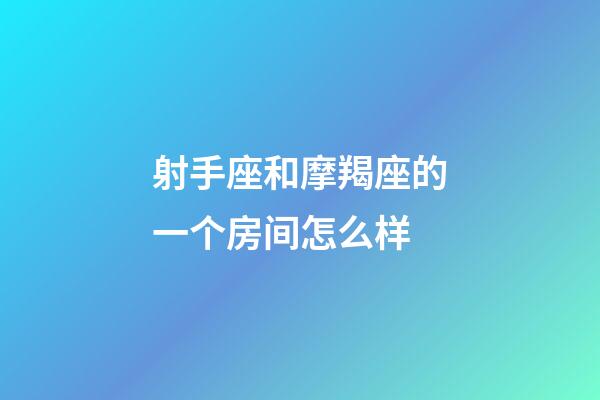 射手座和摩羯座的一个房间怎么样