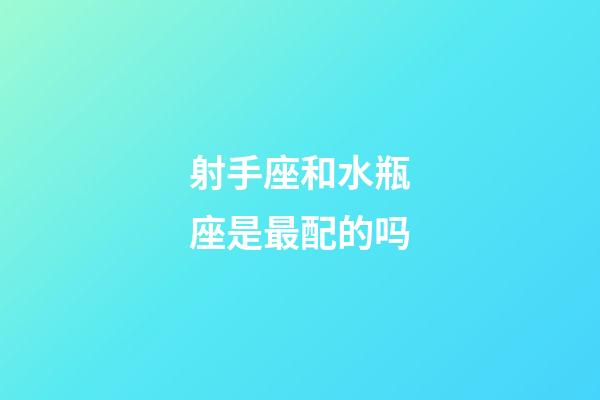 射手座和水瓶座是最配的吗-第1张-星座运势-玄机派