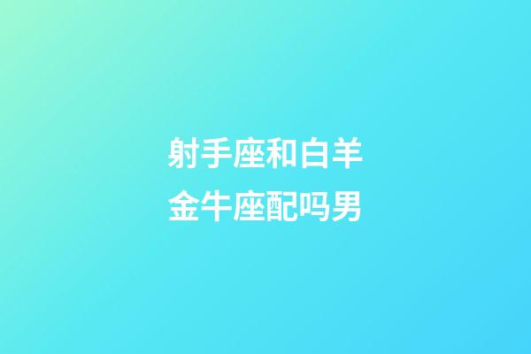 射手座和白羊金牛座配吗男-第1张-星座运势-玄机派