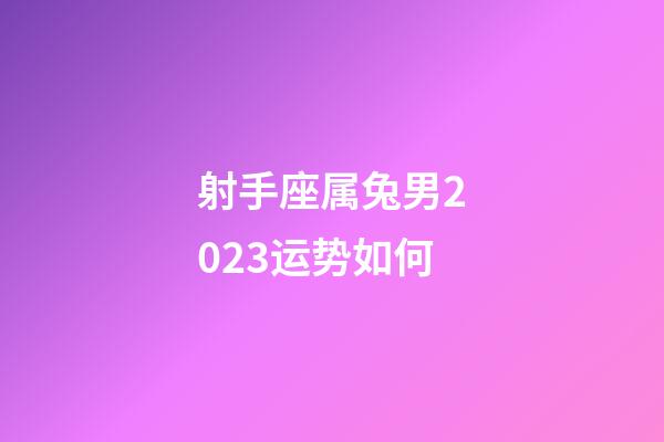 射手座属兔男2023运势如何-第1张-星座运势-玄机派