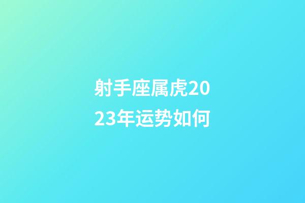 射手座属虎2023年运势如何-第1张-星座运势-玄机派