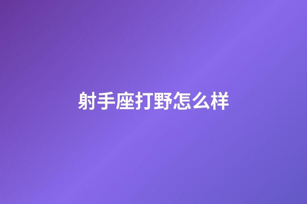 射手座打野怎么样-第1张-星座运势-玄机派