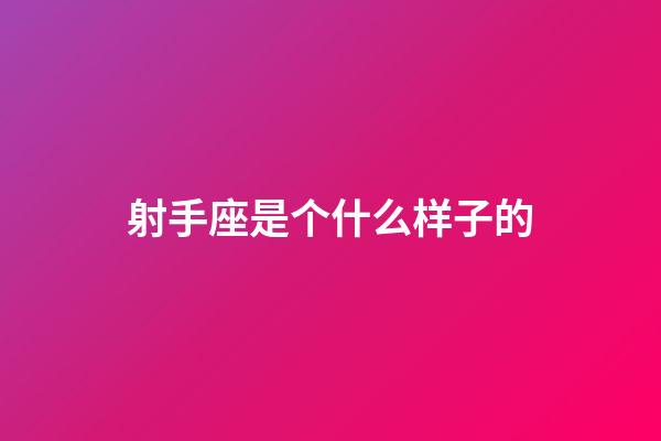 射手座是个什么样子的-第1张-星座运势-玄机派