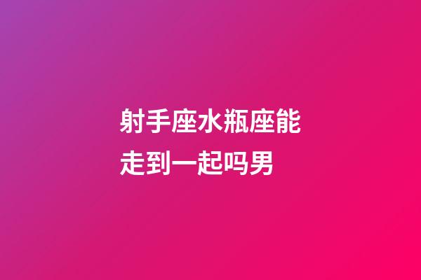 射手座水瓶座能走到一起吗男-第1张-星座运势-玄机派