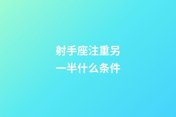 射手座注重另一半什么条件-第1张-星座运势-玄机派