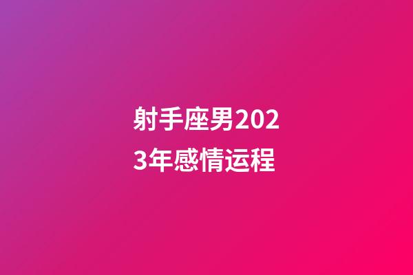 射手座男2023年感情运程-第1张-星座运势-玄机派