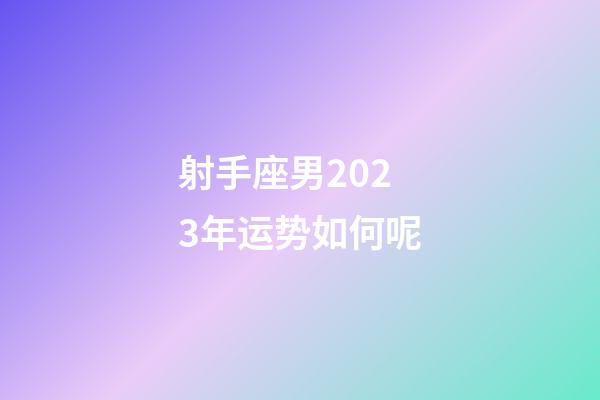 射手座男2023年运势如何呢-第1张-星座运势-玄机派