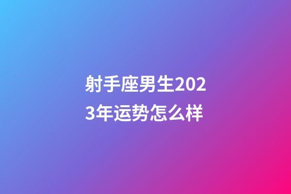 射手座男生2023年运势怎么样-第1张-星座运势-玄机派