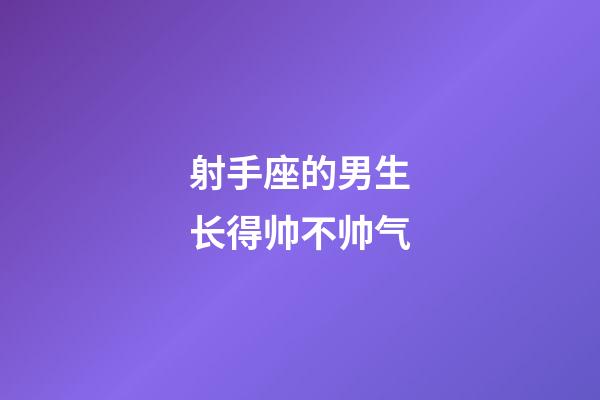 射手座的男生长得帅不帅气-第1张-星座运势-玄机派