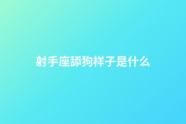 射手座舔狗样子是什么-第1张-星座运势-玄机派