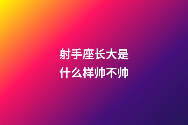 射手座长大是什么样帅不帅-第1张-星座运势-玄机派