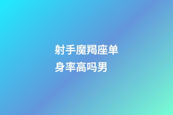 射手魔羯座单身率高吗男-第1张-星座运势-玄机派