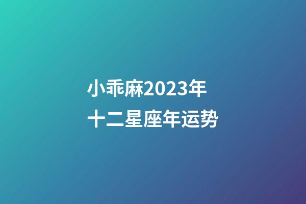 小乖麻2023年十二星座年运势-第1张-星座运势-玄机派