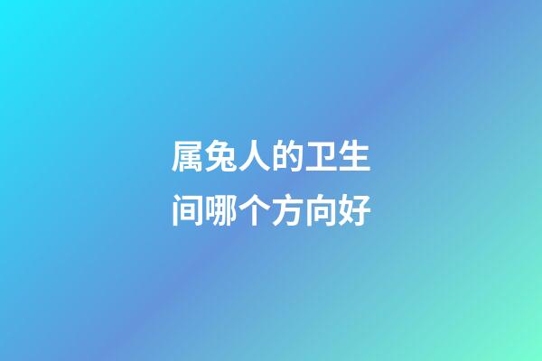 属兔人的卫生间哪个方向好