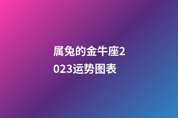 属兔的金牛座2023运势图表-第1张-星座运势-玄机派