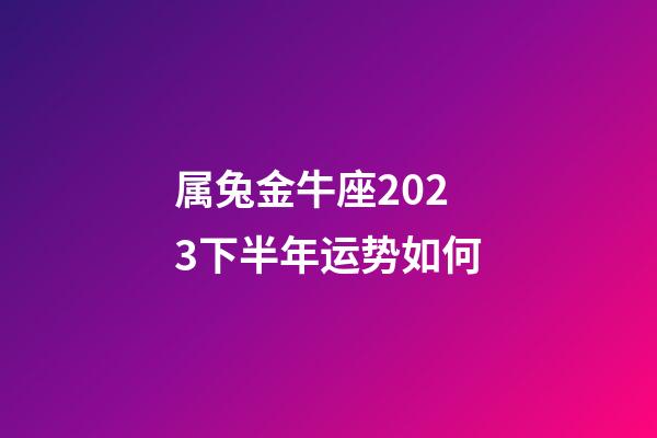 属兔金牛座2023下半年运势如何-第1张-星座运势-玄机派