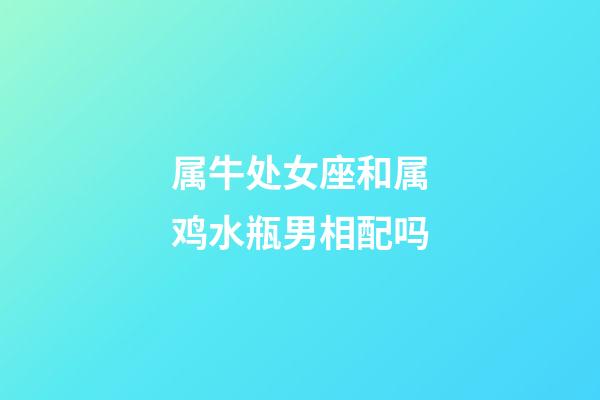 属牛处女座和属鸡水瓶男相配吗-第1张-星座运势-玄机派