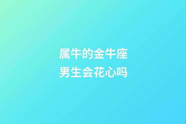 属牛的金牛座男生会花心吗-第1张-星座运势-玄机派