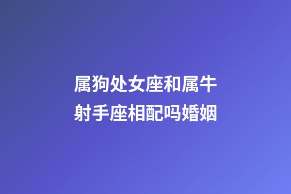 属狗处女座和属牛射手座相配吗婚姻-第1张-星座运势-玄机派
