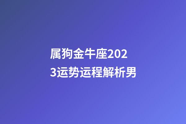 属狗金牛座2023运势运程解析男-第1张-星座运势-玄机派