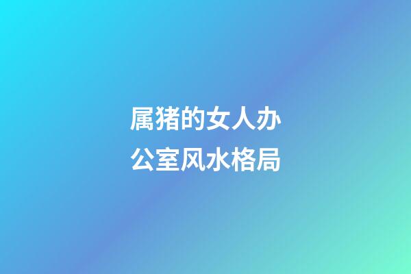 属猪的女人办公室风水格局