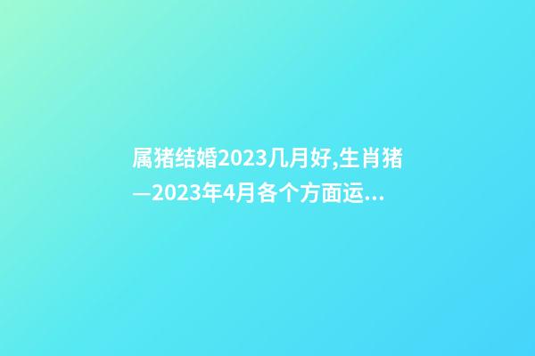 属猪结婚2023几月好,生肖猪—2023年4月各个方面运势详情!-第1张-观点-玄机派