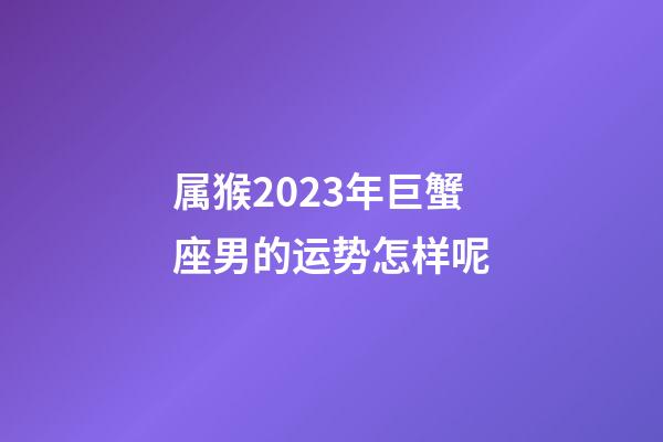 属猴2023年巨蟹座男的运势怎样呢-第1张-星座运势-玄机派