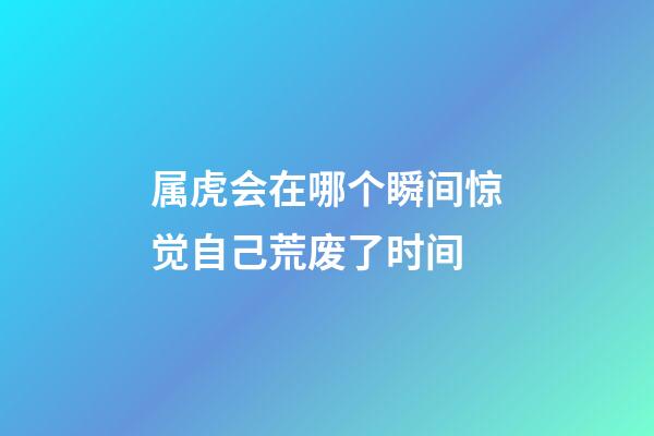 属虎会在哪个瞬间惊觉自己荒废了时间