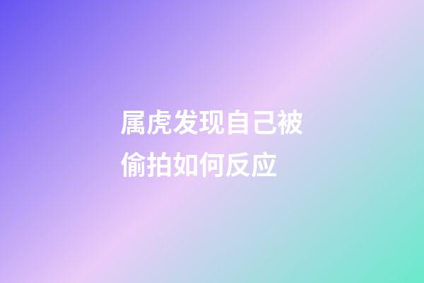 属虎发现自己被偷拍如何反应