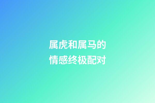 属虎和属马的情感终极配对