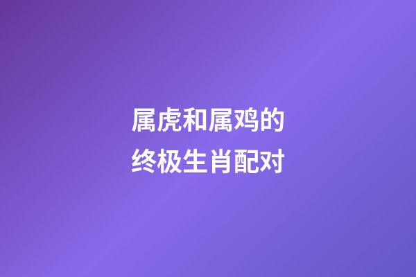 属虎和属鸡的终极生肖配对