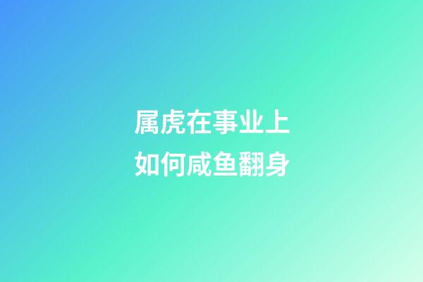 属虎在事业上如何咸鱼翻身