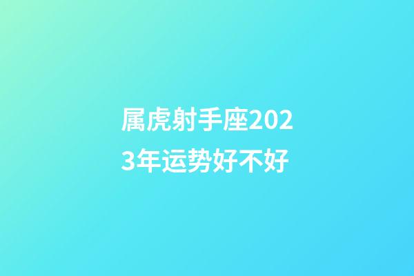 属虎射手座2023年运势好不好
