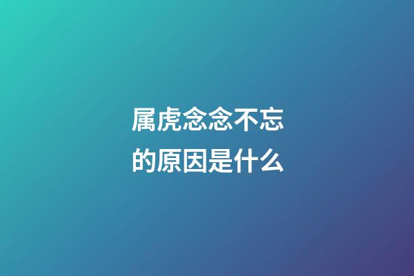 属虎念念不忘的原因是什么