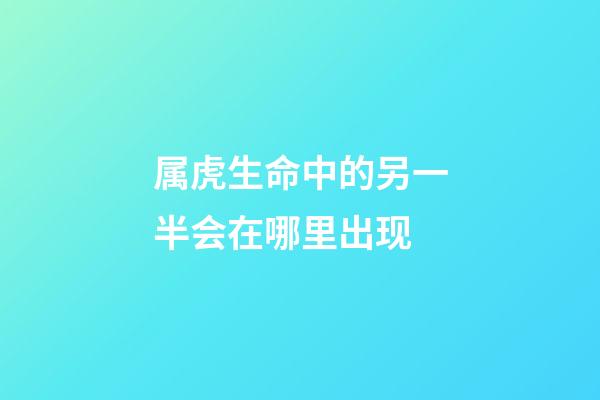 属虎生命中的另一半会在哪里出现