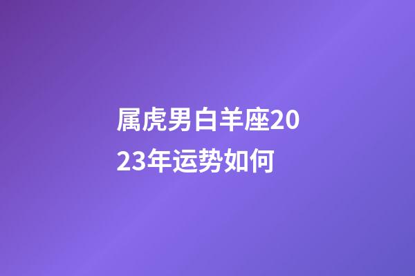 属虎男白羊座2023年运势如何-第1张-星座运势-玄机派